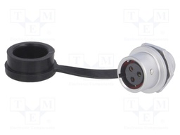 Socket; female; SF12; PIN: 3; IP67; 13A; soldering; 250V; 1.5mm2