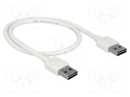 Cable; USB 2.0; USB A plug double sided,both sides; gold-plated