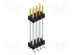 Connector: pin strips; pin header; male; PIN: 8; 2.54mm; SMT; 2x4