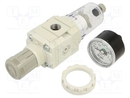 Compressed air filter/regulator; Working press: 10bar; 5um
