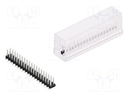 Connector: pin strips; pin header; male; PIN: 38; 2mm; SMT; 2x19