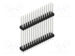 Connector: pin strips; pin header; male; PIN: 30; 2.54mm; THT; 2x15