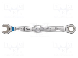 Wrench; inch,combination spanner,with ratchet; steel; 144mm