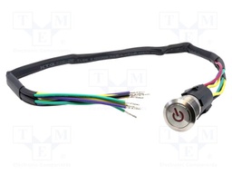 Switch: vandal resistant; DPDT; 3A/250VAC; IP67; ON-ON; red/green