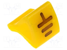 Markers for cables and wires; Label symbol: ground; 6÷10.5mm