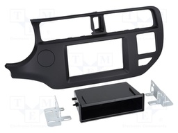 Radio frame; Kia; Kia Rio 2011->2015; black; Version: 2 DIN