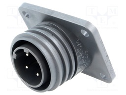 Connector: circular; socket; male; PIN: 4; EXPlora; Contacts: brass