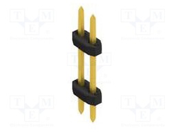 Connector: pin strips; pin header; male; PIN: 2; 2mm; THT; 2x1; 100V