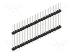 Connector: pin strips; pin header; male; PIN: 30; 2.54mm; THT; 1x30