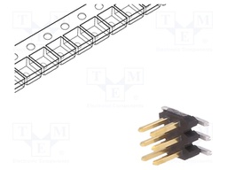 Pin header; pin strips; Minitek127; male; PIN: 6; vertical; 1.27mm