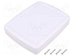 Enclosure: multipurpose; X: 144mm; Y: 184mm; Z: 38mm; ABS; white; IP65