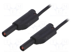 Test lead; PVC; 1m; black; 16A; Cond.cross sec: 1mm2