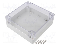 Enclosure: multipurpose; X: 160mm; Y: 160mm; Z: 60mm; polycarbonate