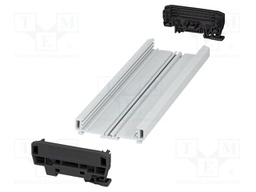 Enclosure: for DIN rail mounting; Y: 92.3mm; X: 253.8mm; Z: 39.45mm