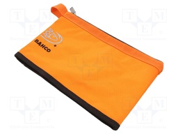 Waist bag; orange-black; polyester; 310x205x10mm