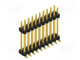 Connector: pin strips; pin header; male; PIN: 20; 2mm; SMT; 2x10