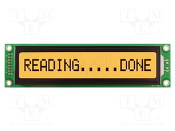 Display: LCD; FSTN Positive; 16x1; 151x40mm; LED; 5V