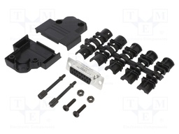 D-Sub; PIN: 15; female; unshielded; angled 45°; soldering; UNC4-40