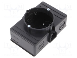 Enclosure: back box; X: 81mm; Y: 114mm; Ø: 60mm; Z: 48mm; polystyrene