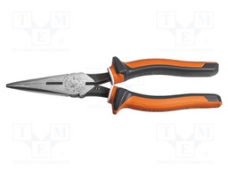 Pliers; cutting,insulated,half-rounded nose; hardened steel