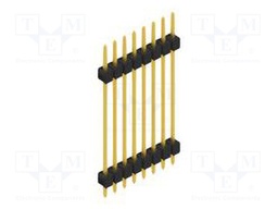 Connector: pin strips; pin header; male; PIN: 8; 2.54mm; THT; 1x8