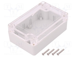 Enclosure: multipurpose; X: 70mm; Y: 105mm; Z: 40mm; polycarbonate
