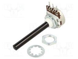 Potentiometer: shaft; single turn; 10kΩ; ±20%; 0.4W; linear; 6mm