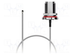 Cable; IPEX MHF,N female; brown; 0÷3GHz; 100mm; 50Ω; IP68