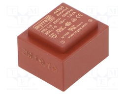 Transformer: encapsulated; 1.5VA; 230VAC; 18V; 83mA; Mounting: PCB