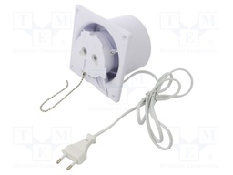 Fan: AC; axial; 230VAC; 93m3/h; 26dBA; ball; 2400rpm; 120x120x89mm