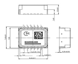 Sensor: inclinometer; ±90°/±10°; 3-axis tilt sensor; -40÷125°C