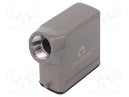 Enclosure: for HDC connectors; size D10A; for cable; for latch