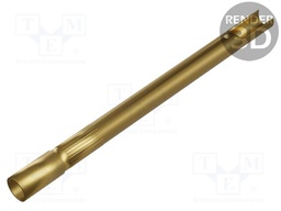 Test probe socket; Min.pitch: 2.54mm; brass; gold-plated; head SR