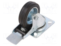 Transport wheel; Ø: 80mm; W: 25mm; H: 105mm; torsional with lock