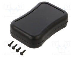 Enclosure: multipurpose; X: 59.5mm; Y: 90mm; Z: 24mm; ABS; black; IP54