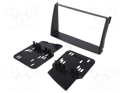 Radio mounting frame; Kia; 2 DIN; black