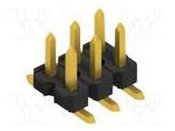 Connector: pin strips; pin header; male; PIN: 6; 2.54mm; SMT; 2x3