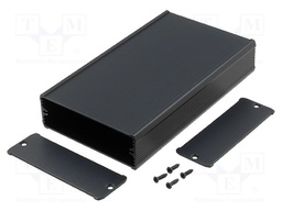 Enclosure: with panel; TUF; X: 94mm; Y: 200mm; Z: 32mm; aluminium