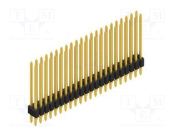 Connector: pin strips; pin header; male; PIN: 44; 1.27mm; THT; 2x22