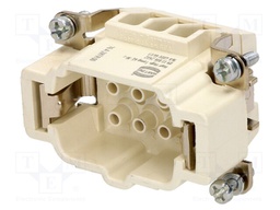 Connector: rectangular; male; Han E High Temp; PIN: 6; size 6B