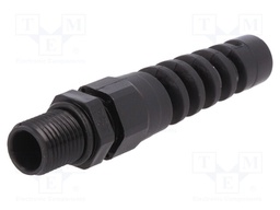 Cable gland; with strain relief; PG7; IP68; Mat: polyamide; black