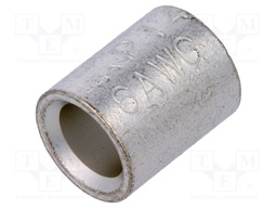 Butt splice; 10.52÷16.78mm2; crimped; for cable; non-insulated