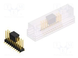 Connector: pin strips; pin header; male; PIN: 20; 2.54mm; SMT; 2x10
