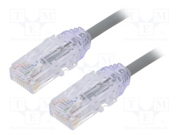 Patch cord; TX6-28™,U/UTP; 6; stranded; Cu; LSZH; grey; Len: 0.5m