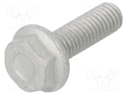 Screw; with flange; M5x16; 0.8; Head: hexagonal; steel; zinc