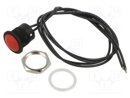 Switch: vandal resistant; Pos: 2; SPST-NO; 2A/24VDC; IP65; OFF-(ON)