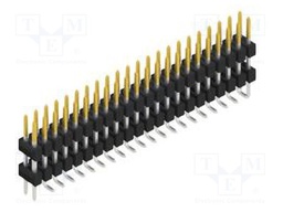 Connector: pin strips; pin header; male; PIN: 44; 2.54mm; SMT; 2x22