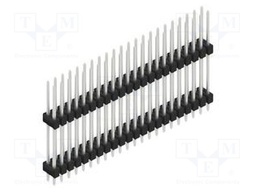 Connector: pin strips; pin header; male; PIN: 44; 2.54mm; THT; 2x22