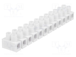 Terminal block; screw terminal; ways: 12; 6mm2; terminals: 24; 400V