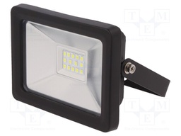 Lamp: LED flood light; 6500(typ)K; IP65; Body: black; 10W; 230VAC